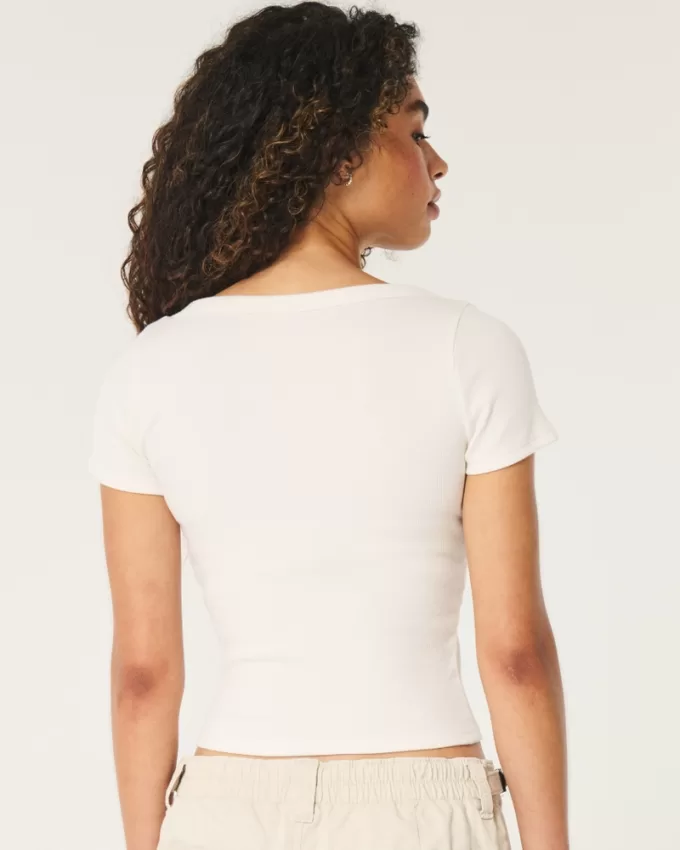 Ribbed Scoop Top,Ribbed Scoop Top