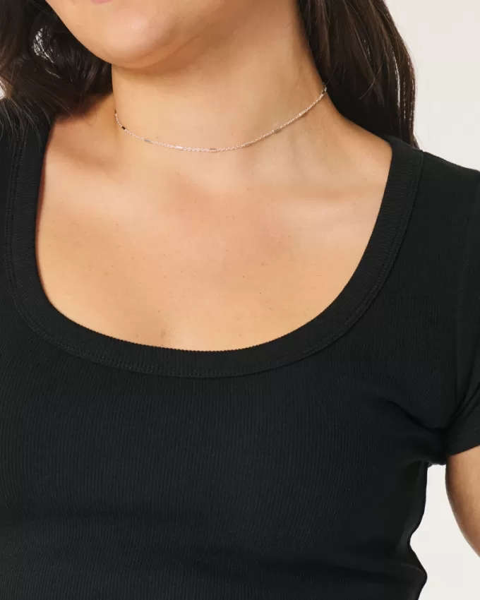 Ribbed Scoop Top,Ribbed Scoop Top