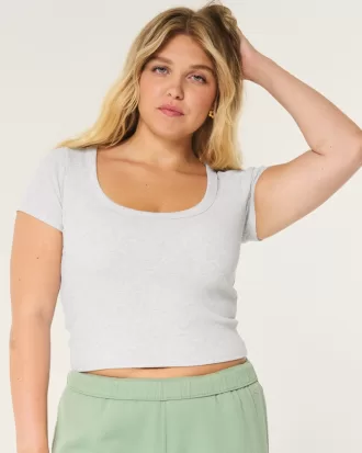 Ribbed Scoop Top,Ribbed Scoop Top