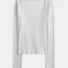 Ribbed Scoop Top,Ribbed Scoop Top