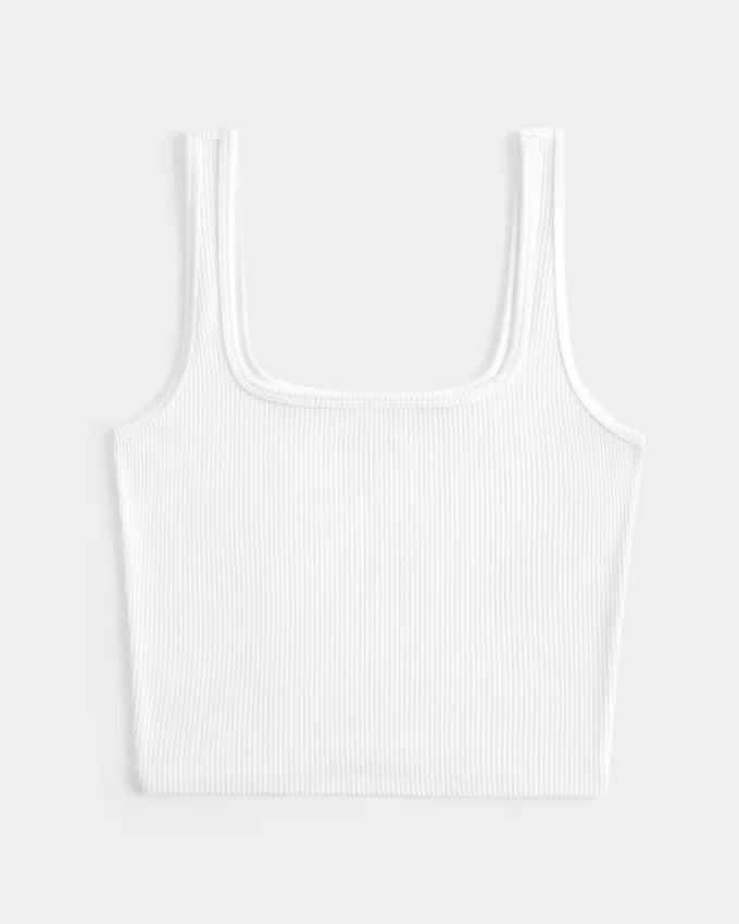 Ribbed Seamless Fabric Tank,Ribbed Seamless Fabric Tank