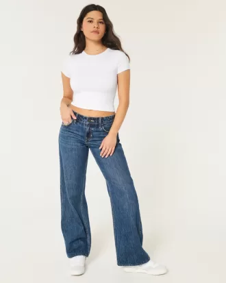 Seamless Fabric Longline Crew Baby Tee,Seamless Fabric Longline Crew Baby Tee