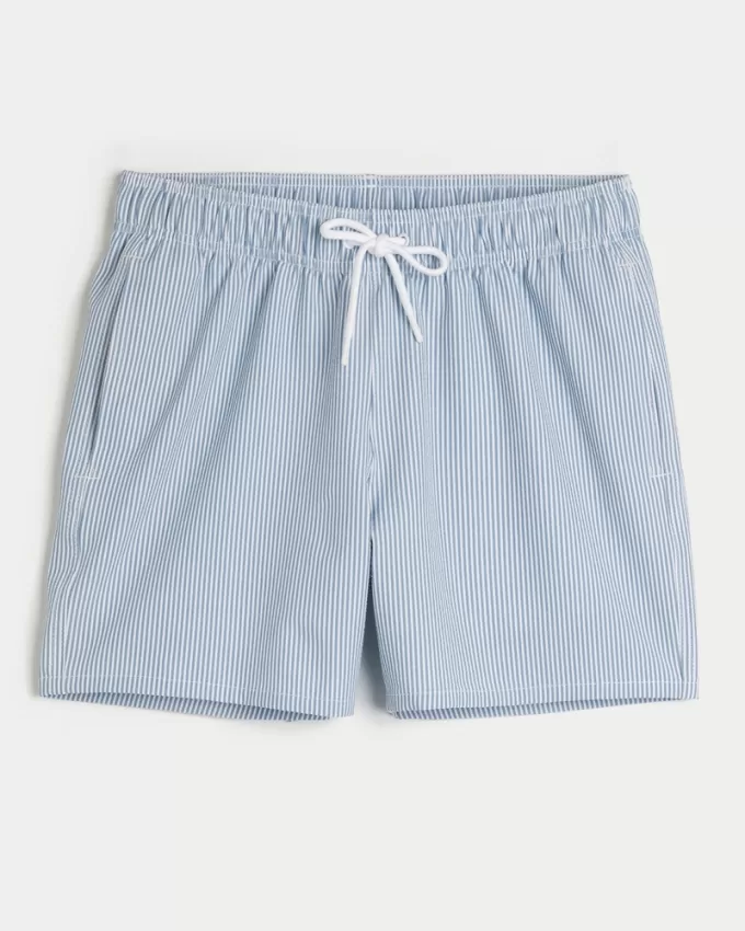 Seersucker Guard Swim Trunks 5″,Seersucker Guard Swim Trunks 5″