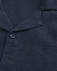 Short-Sleeve Linen Blend Boxy Shirt,Short-Sleeve Linen Blend Boxy Shirt