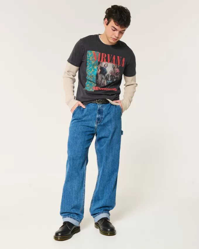 Shrunken Nirvana Nevermind Graphic Tee,Shrunken Nirvana Nevermind Graphic Tee