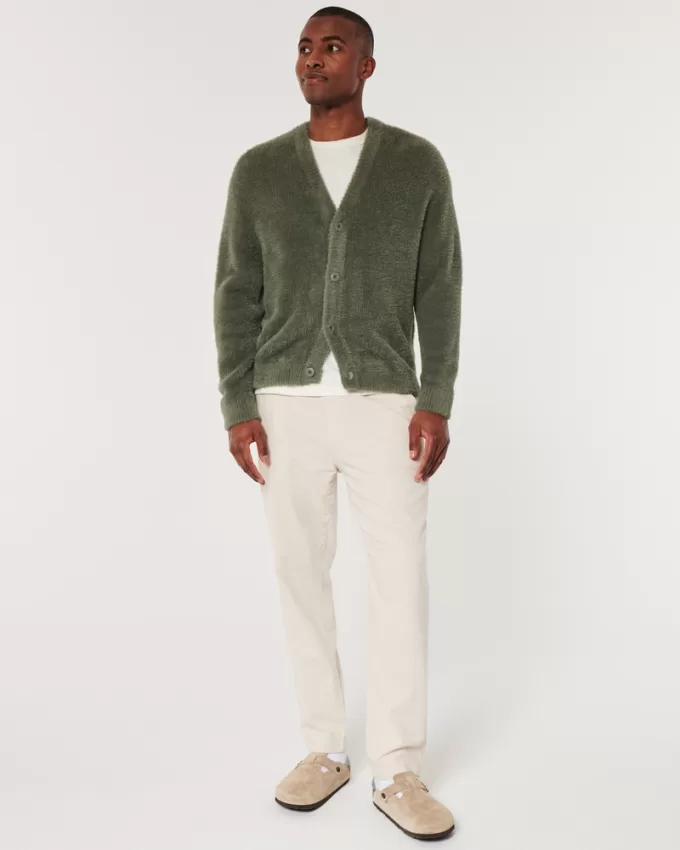 Slim Straight Linen-Blend Pull-On Pants,Slim Straight Linen-Blend Pull-On Pants