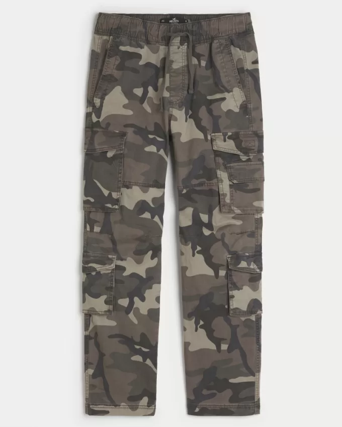 Slim Straight Pull-On 4-Pocket Cargo Pants,Slim Straight Pull-On 4-Pocket Cargo Pants