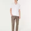 Slim Straight Stretch Linen-Blend Pants,Slim Straight Stretch Linen-Blend Pants