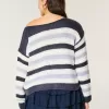 Slouchy Off-the-Shoulder Sweater,Slouchy Off-the-Shoulder Sweater