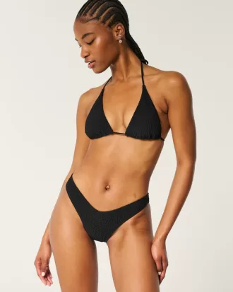 Smocked High-Leg Cheeky Bikini Bottom,Smocked High-Leg Cheeky Bikini Bottom