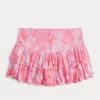 Smocked Tiered Mini Skort,Smocked Tiered Mini Skort