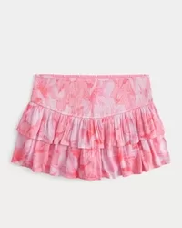 Smocked Tiered Mini Skort,Smocked Tiered Mini Skort