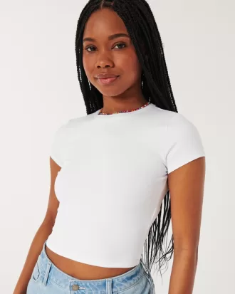 Soft Stretch Seamless Fabric Crew Baby Tee,Soft Stretch Seamless Fabric Crew Baby Tee