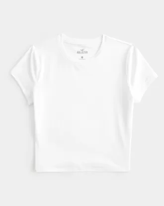 Soft Stretch Seamless Fabric Crew Baby Tee,Soft Stretch Seamless Fabric Crew Baby Tee