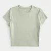Soft Stretch Seamless Fabric Crew Baby Tee,Soft Stretch Seamless Fabric Crew Baby Tee