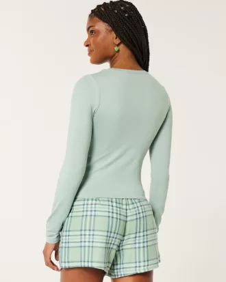 Soft Stretch Seamless Fabric Long-Sleeve Crew Top,Soft Stretch Seamless Fabric Long-Sleeve Crew Top