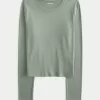 Soft Stretch Seamless Fabric Long-Sleeve Top,Soft Stretch Seamless Fabric Long-Sleeve Top