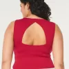Soft Stretch Seamless Fabric Open Back Top,Soft Stretch Seamless Fabric Open Back Top