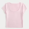 Soft Stretch Seamless Fabric Scoop Top,Soft Stretch Seamless Fabric Scoop Top