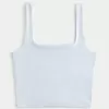 Soft Stretch Seamless Fabric Square-Neck Tank,Soft Stretch Seamless Fabric Square-Neck Tank