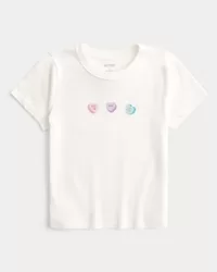 Statement Hearts Graphic Baby Tee,Statement Hearts Graphic Baby Tee