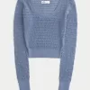 Stitchy Scoop Sweater,Stitchy Scoop Sweater