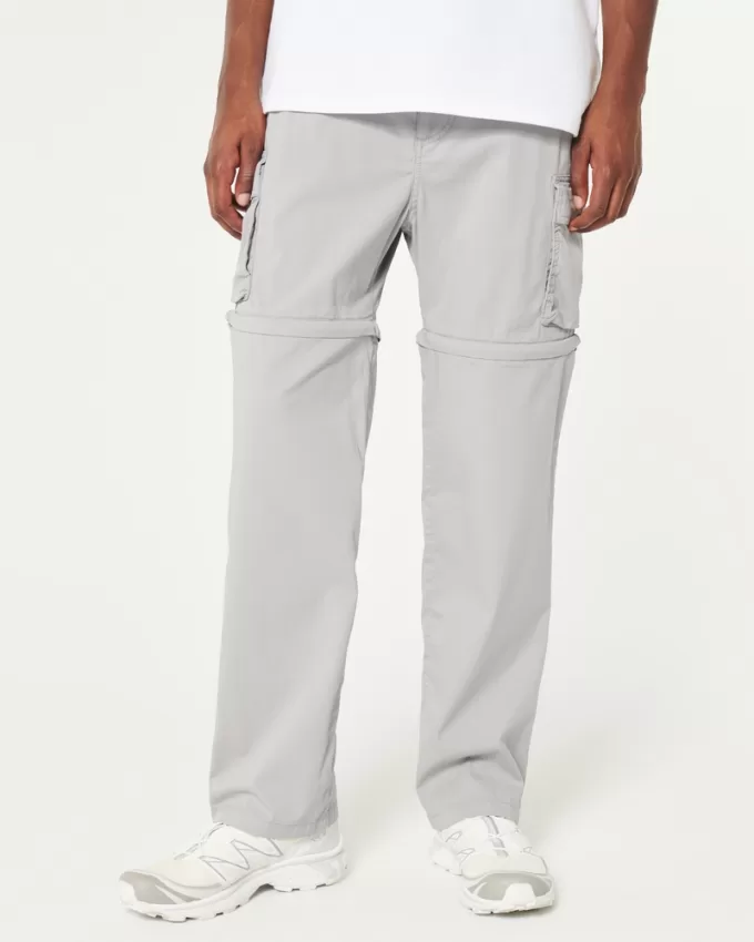 Straight Zip-Off Cargo Pants,Straight Zip-Off Cargo Pants