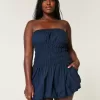 Strapless Bubble Mini Dress,Strapless Bubble Mini Dress