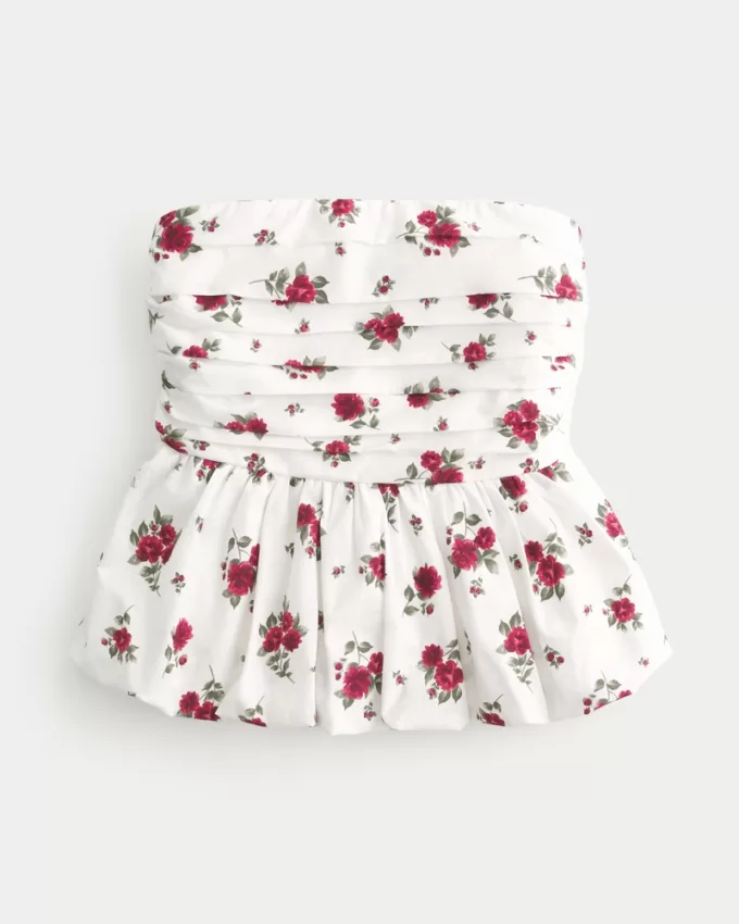 Strapless Bubble Top,Strapless Bubble Top