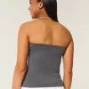 Strapless Foldover Tube Top,Strapless Foldover Tube Top