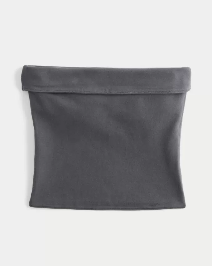 Strapless Foldover Tube Top,Strapless Foldover Tube Top