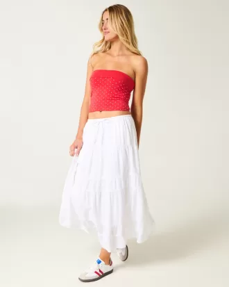 Strapless Reversible Foldover Tube Top,Strapless Reversible Foldover Tube Top