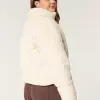 Sweater-Knit Mini Puffer Jacket,Sweater-Knit Mini Puffer Jacket