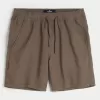 Textured Cotton Pull-On Shorts,Textured Cotton Pull-On Shorts Textured Cotton Pull-On Shorts,Textured Cotton Pull-On Shorts