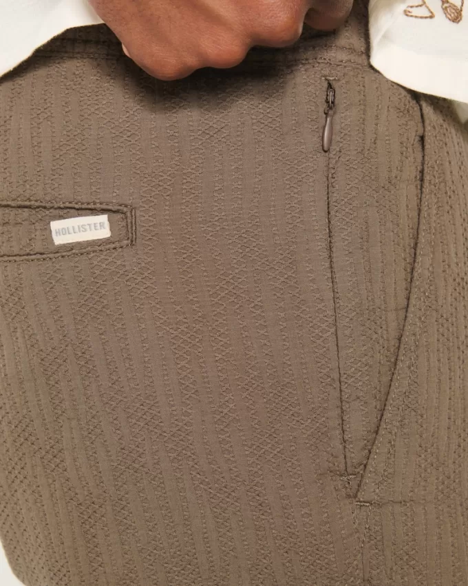 Textured Cotton Pull-On Shorts,Textured Cotton Pull-On Shorts Textured Cotton Pull-On Shorts,Textured Cotton Pull-On Shorts