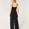 Tie-Front Jumpsuit,Tie-Front Jumpsuit