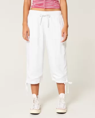Tie-Hem Capri Pants,Tie-Hem Capri Pants