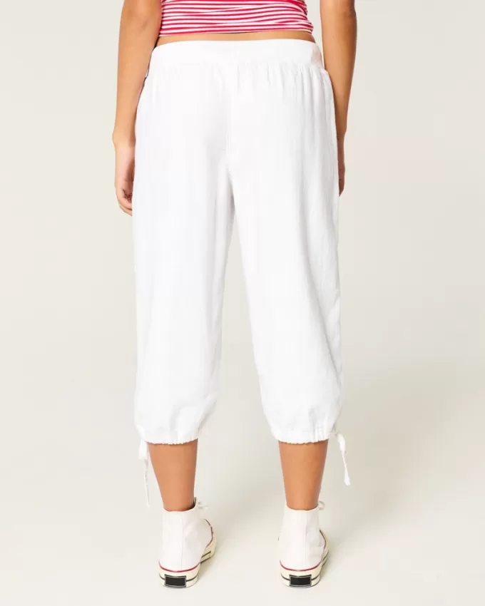 Tie-Hem Capri Pants,Tie-Hem Capri Pants