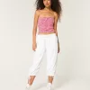 Tie-Hem Capri Pants,Tie-Hem Capri Pants