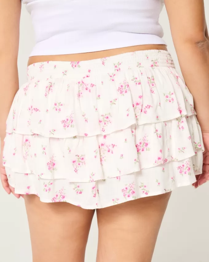 Tiered Mini Skort,Tiered Mini Skort