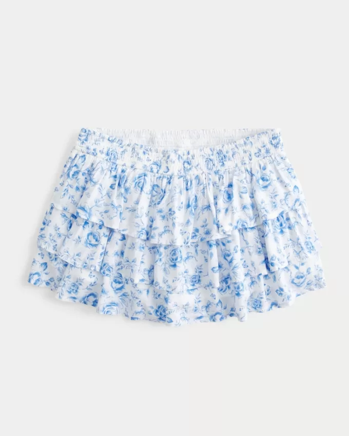 Tiered Mini Skort,Tiered Mini Skort