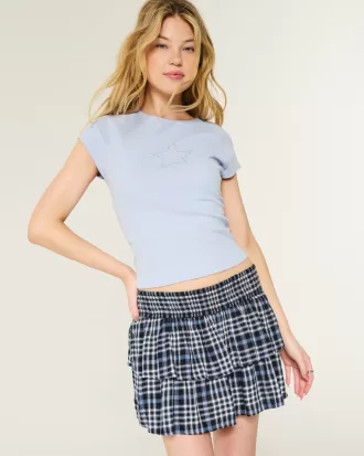 Tiered Mini Skort,Tiered Mini Skort
