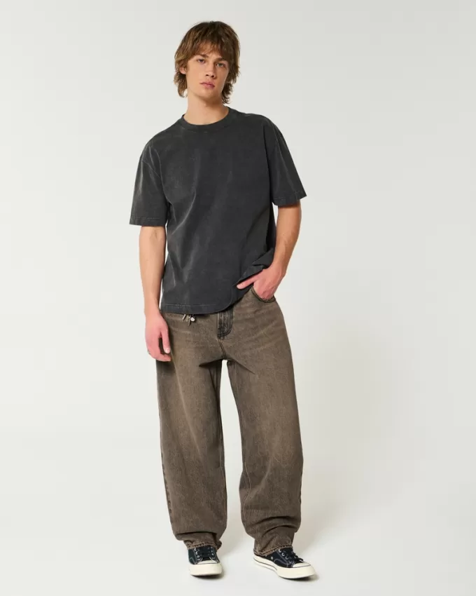 Tinted Black Baggy Skater Jeans,Tinted Black Baggy Skater Jeans