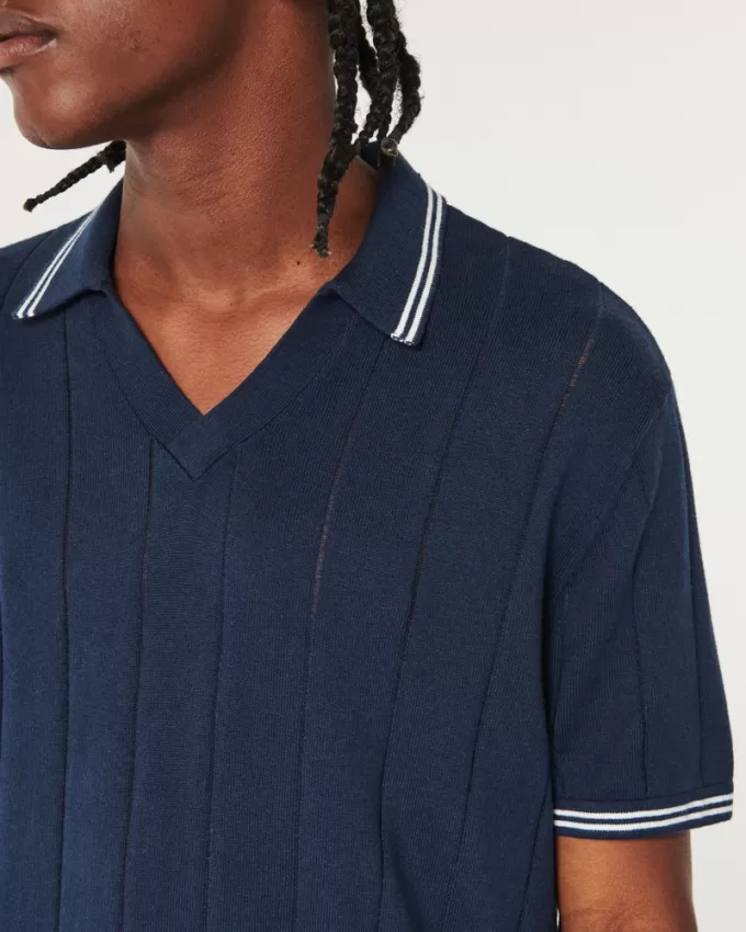 Tipped Sweater Polo,Tipped Sweater Polo