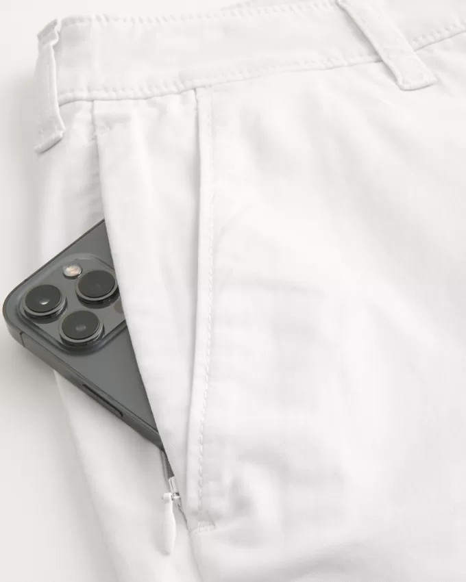 Twill Flat-Front Shorts 9″,Twill Flat-Front Shorts 9″