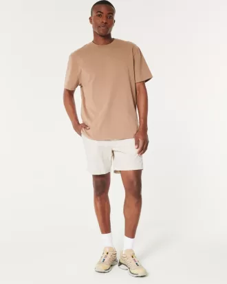 Twill Pull-On Shorts 7″,Twill Pull-On Shorts 7″
