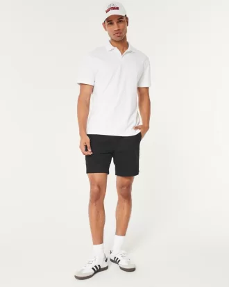 Twill Pull-On Shorts 7″,Twill Pull-On Shorts 7″