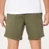 Twill Pull-On Shorts 7″,Twill Pull-On Shorts 7″