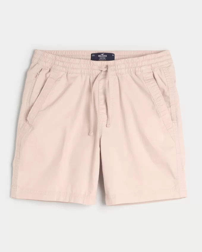 Twill Pull-On Shorts 7″,Twill Pull-On Shorts 7″