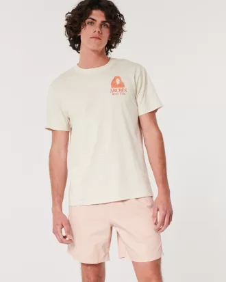 Twill Pull-On Shorts 7″,Twill Pull-On Shorts 7″